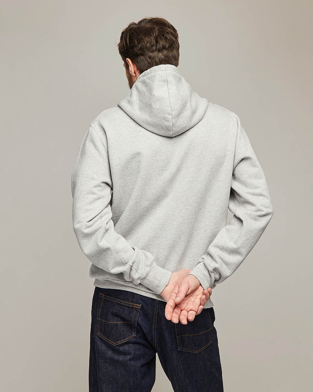 Hoodie Soajo gris en jersey coton bio - 3