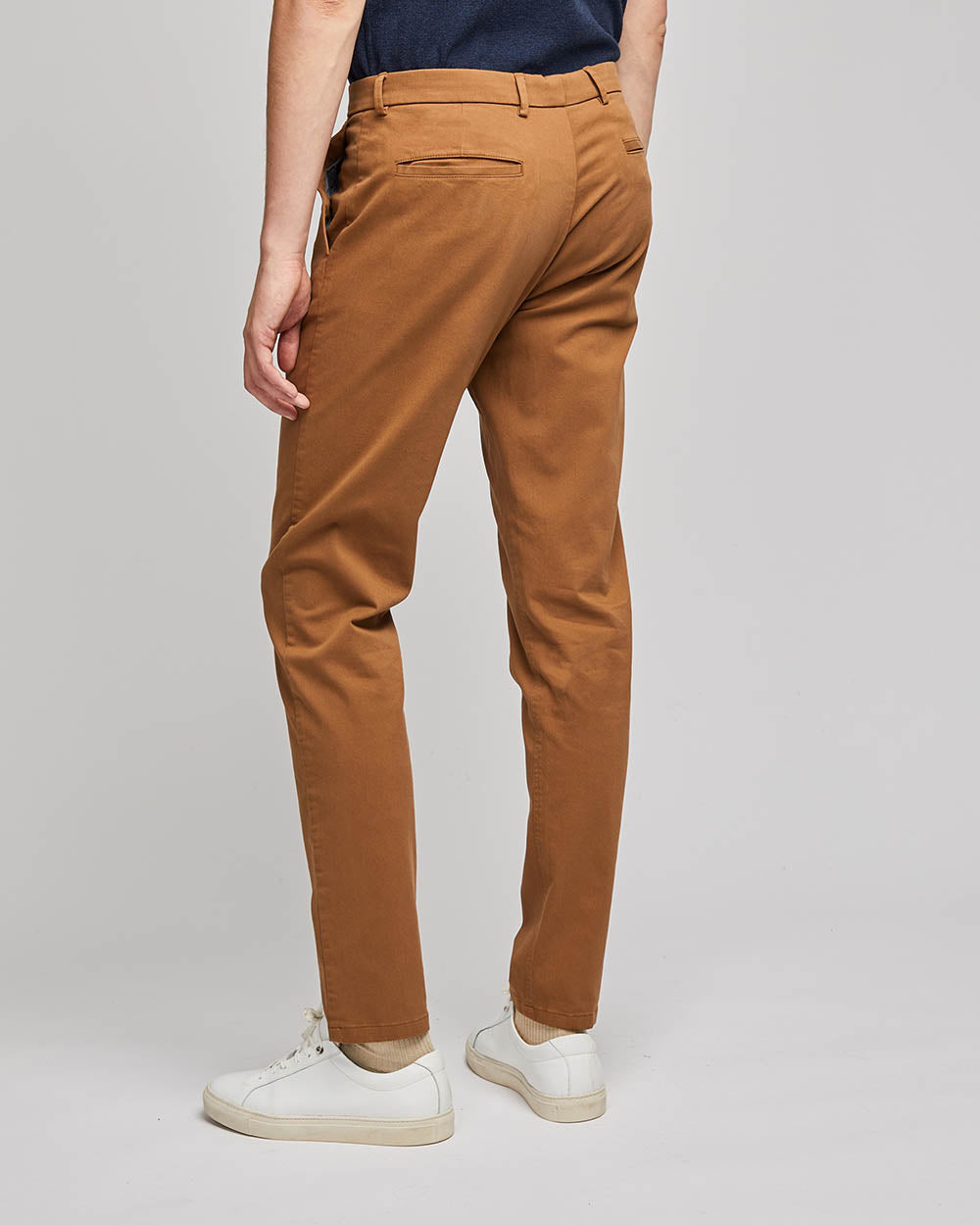 Chino Axel en sergé italien de coton camel - 3