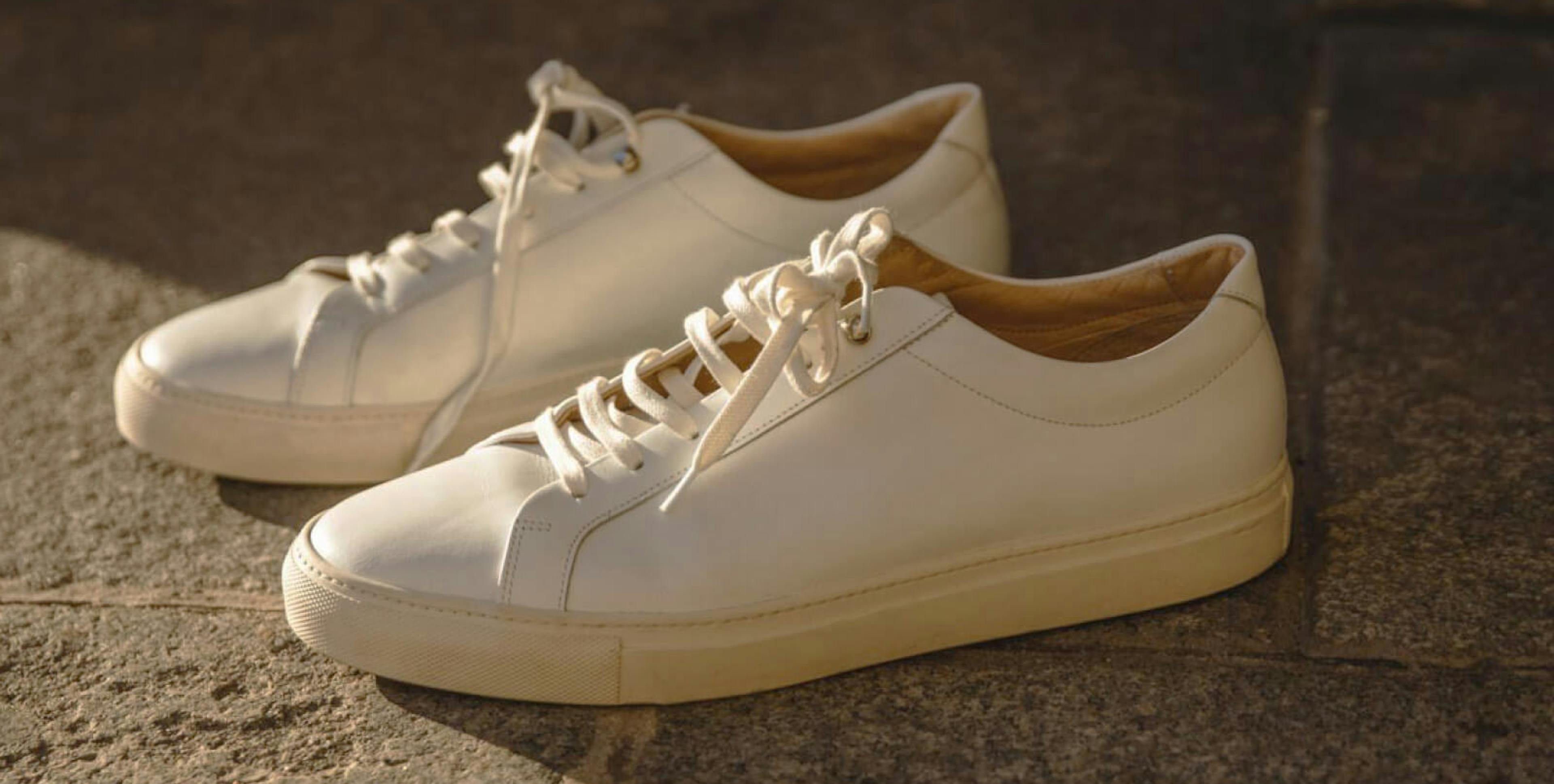 chaussure basket sneakers homme noir blanche blanc classe habillé bicolore  chic